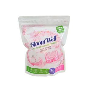 BloomWell 3-in-1 Lasting Fragrance Laundry Pods 30/Bag (Sweet Peach)